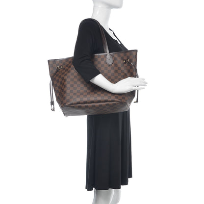 Louis Vuitton Damier Ebene Neo Neverfull MM Rose Ballerine 2 of 11