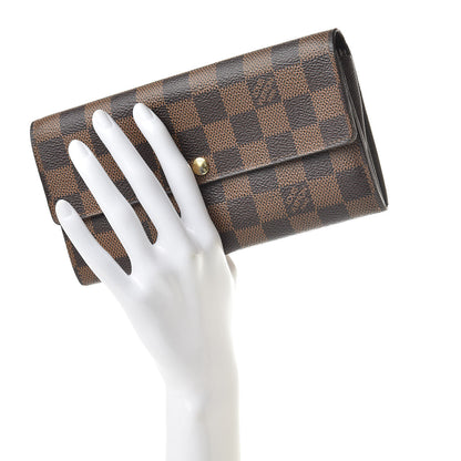 Louis Vuitton Damier Ebene Sarah Wallet 2 of 14