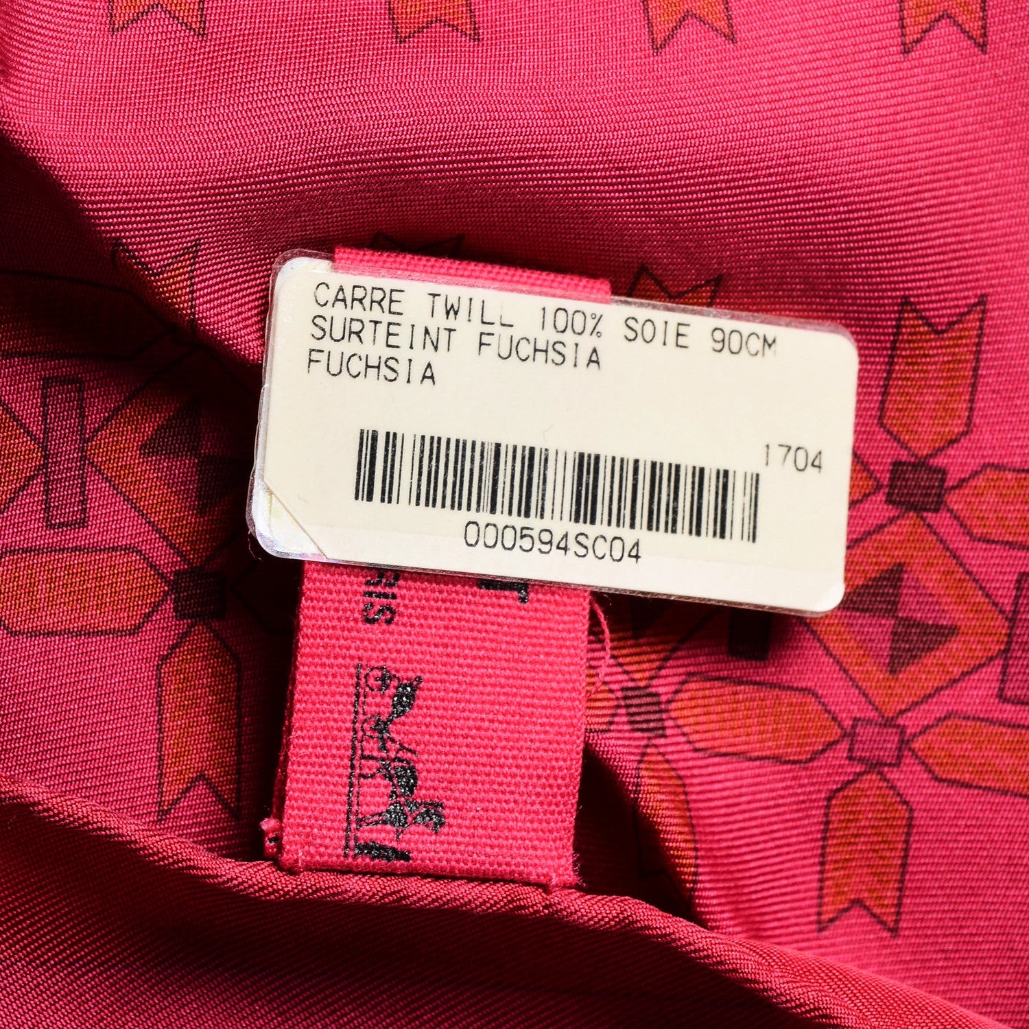 Hermes Silk Dip Dye Brins D'Or Scarf 90 Fuchsia 6 of 6