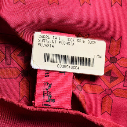 Hermes Silk Dip Dye Brins D'Or Scarf 90 Fuchsia 6 of 6