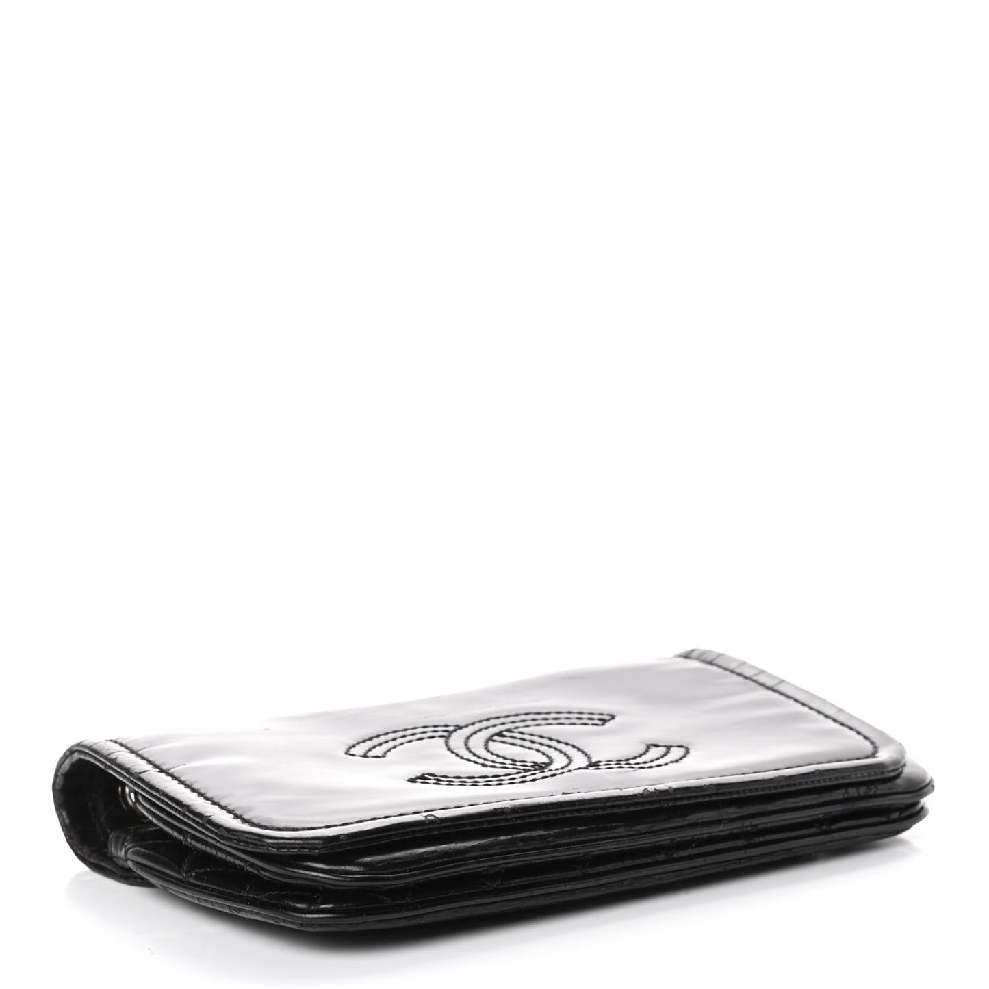 Vinyl Small Lipstick Flap Black