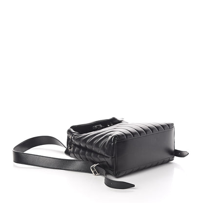 Saint Laurent Calfskin Y Quilted Monogram Small Loulou Backpack Black 4 of 10