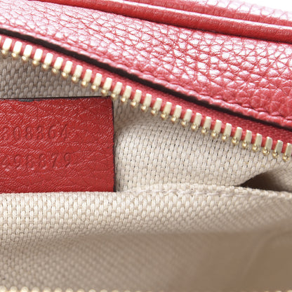 Gucci Pebbled Calfskin Small Soho Disco Bag Tabasco Red 7 of 10