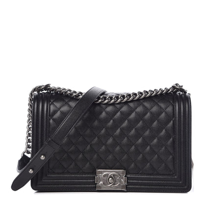 Chanel Caviar Quilted New Medium Boy Flap Black 1 of 9