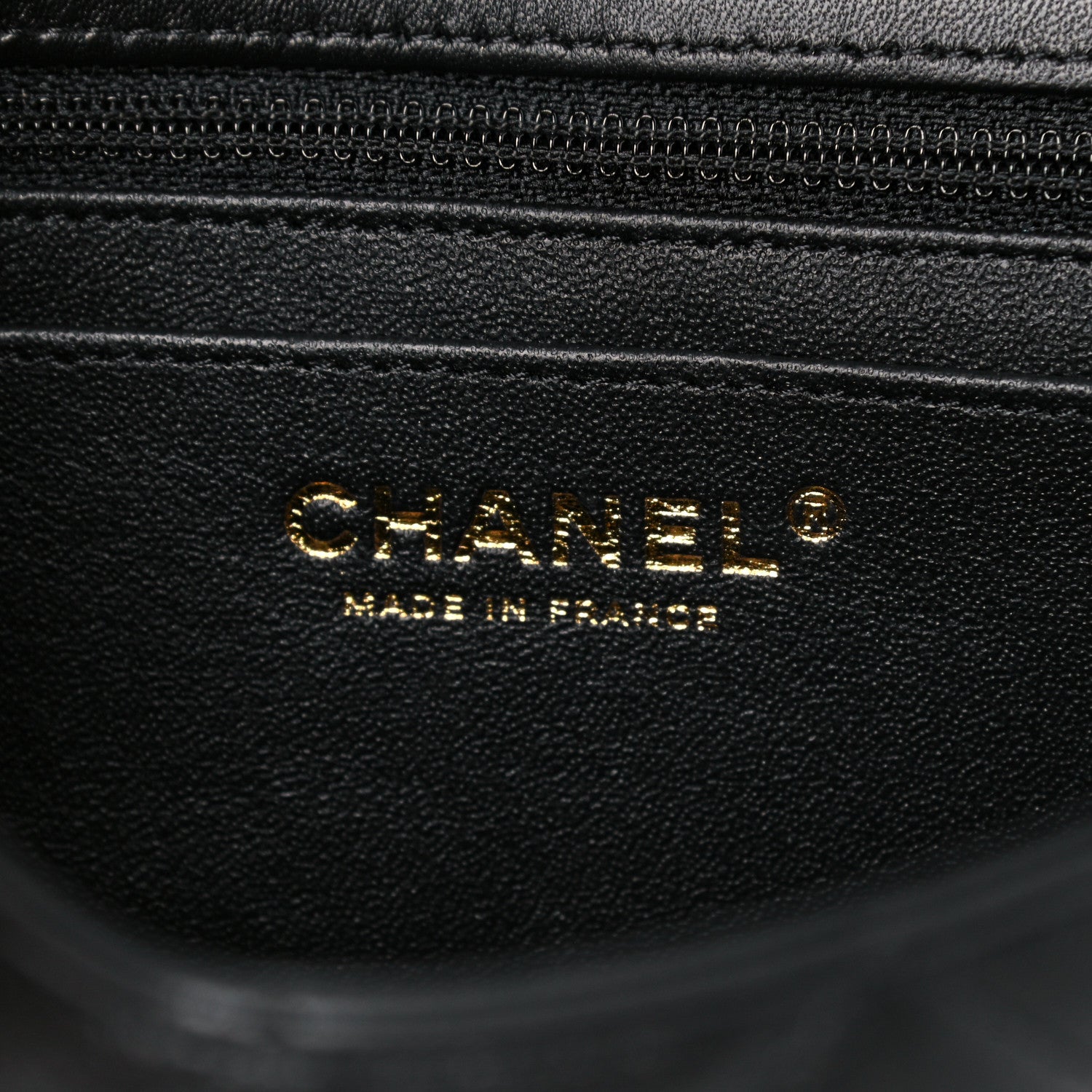 Chanel Lambskin Quilted Mini Rectangular Flap Black 5 of 10