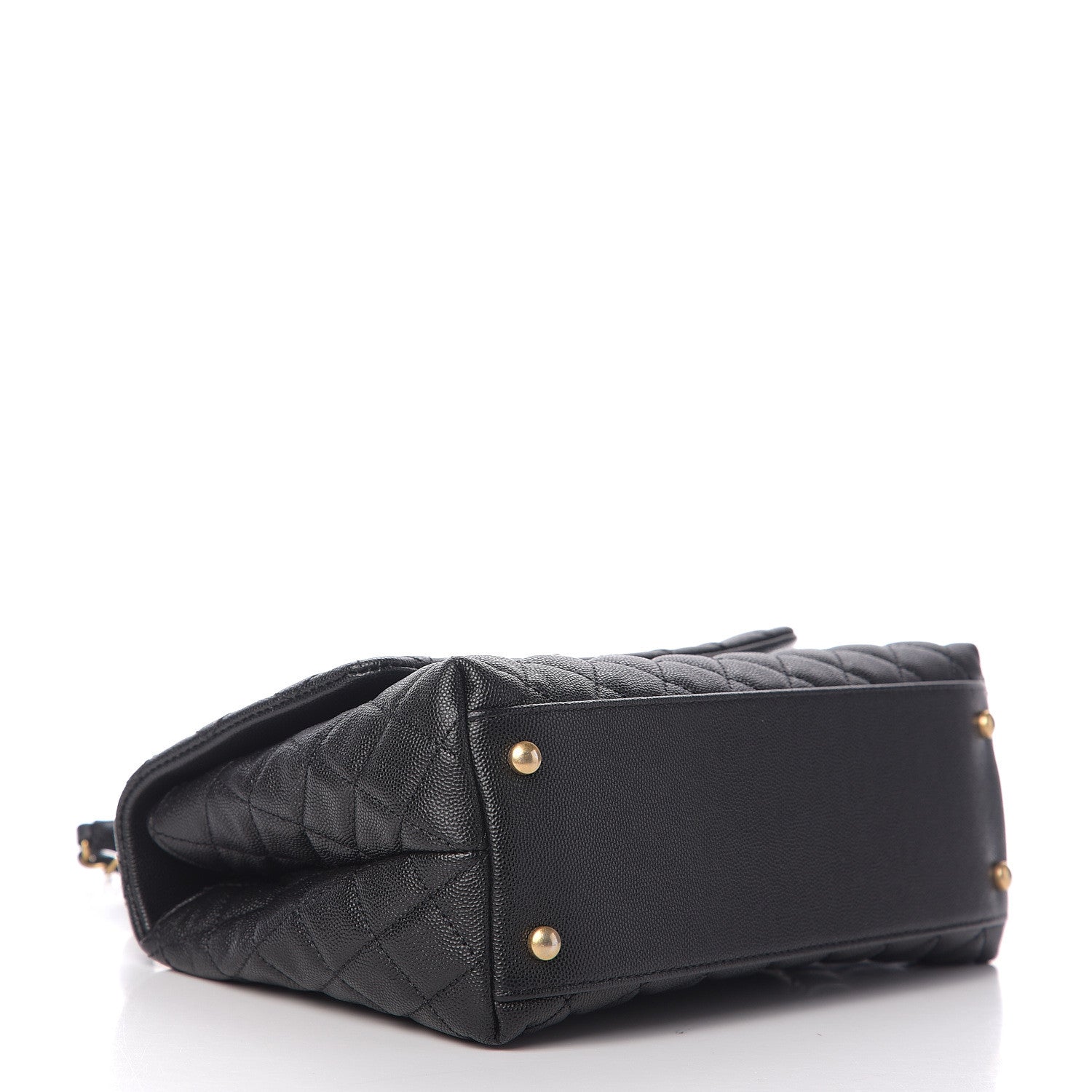 Chanel Caviar Quilted Small Coco Handle Flap Black 3 of 9
