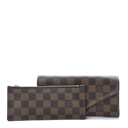 Louis Vuitton Damier Ebene Josephine Wallet Red 1 of 13