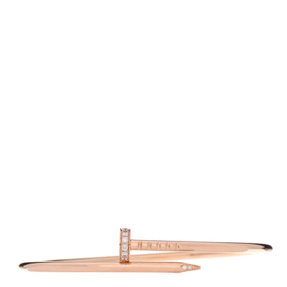 Cartier 18K Pink Gold Diamond Small Juste Un Clou Bracelet 16 1 of 4