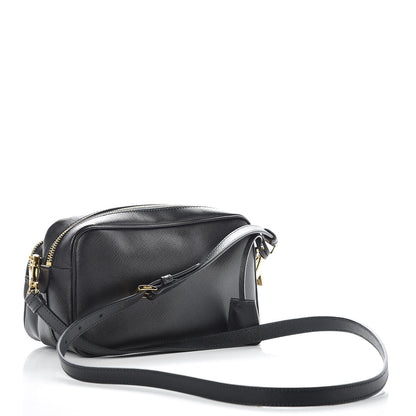 Prada Saffiano Lux Camera Case Crossbody Bag Black 3 of 10