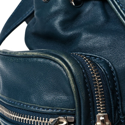 Alexander Wang Lambskin Mini Marti Backpack Petrol Rhodium Hardware 17 of 19