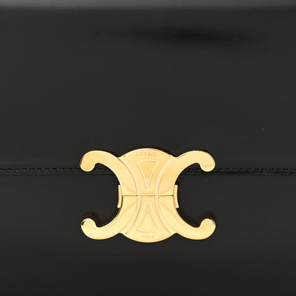 Celine Shiny Calfskin Medium Triomphe Black 8 of 12
