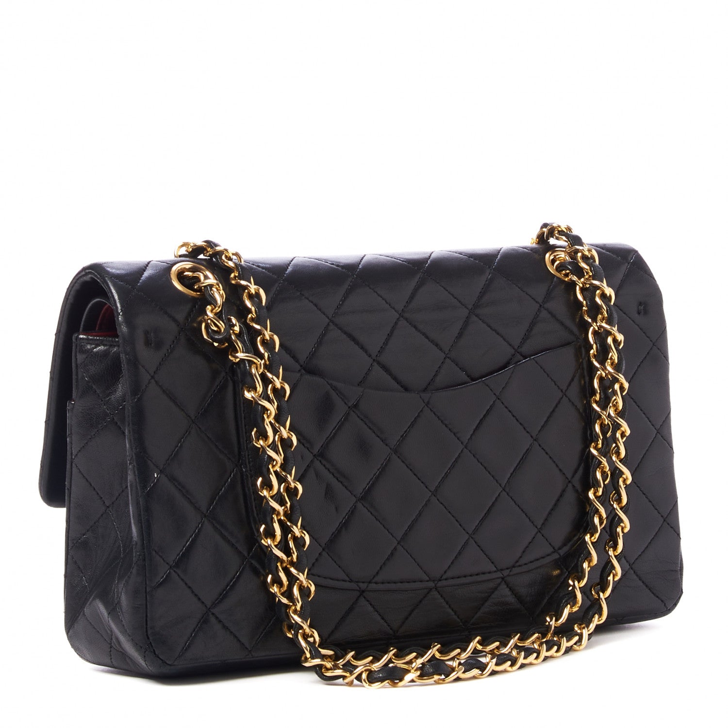 Chanel Lambskin Quilted Medium Double Flap Black 3 of 10