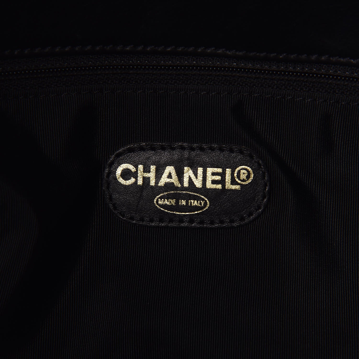 Chanel Lambskin CC Tote Black 8 of 17