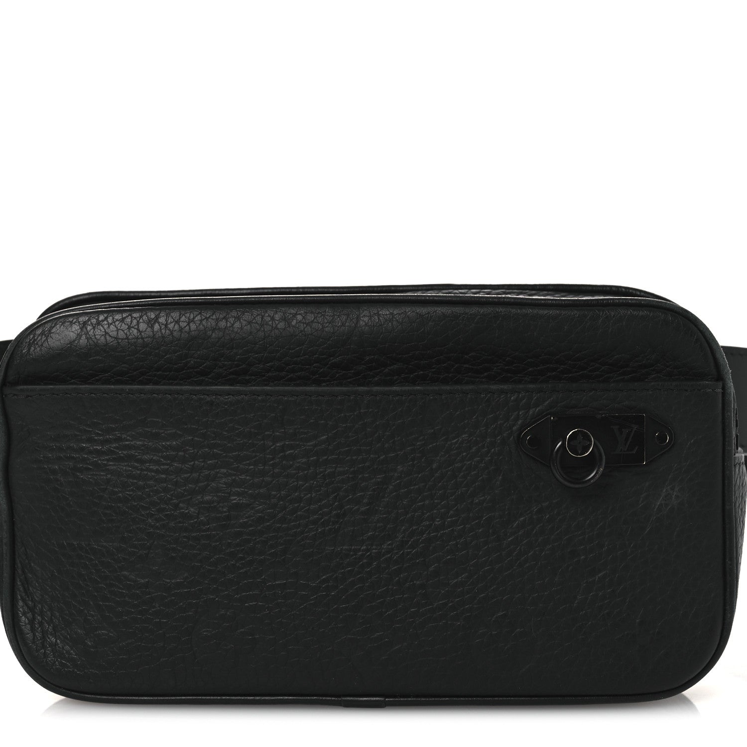 Louis Vuitton Taurillon Monogram Uniformes Solar Ray Soft Pochette Volga Belt Bag Black 8 of 14