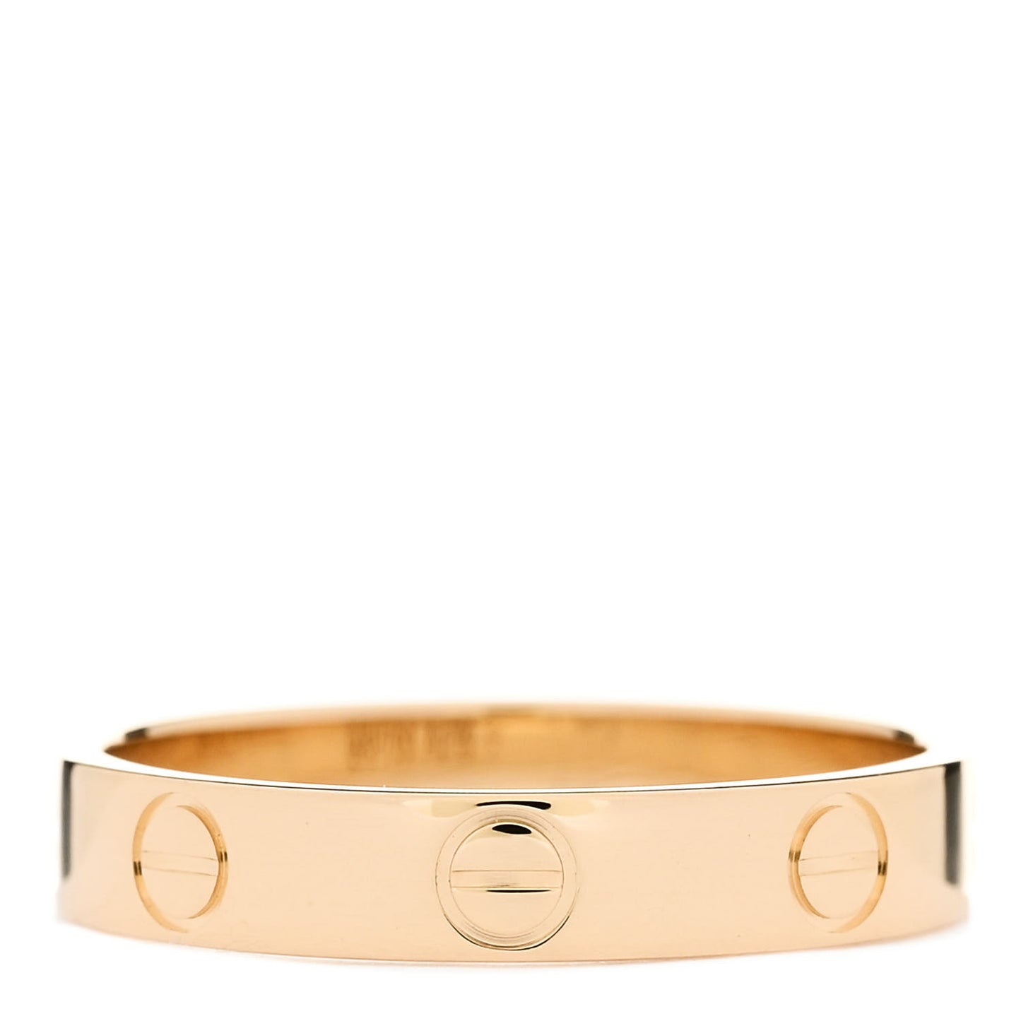 18K Yellow Gold 3.5mm LOVE Wedding Band Ring 54 7