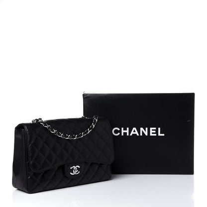 Chanel Caviar Quilted Jumbo Single Flap Black 11 of 11