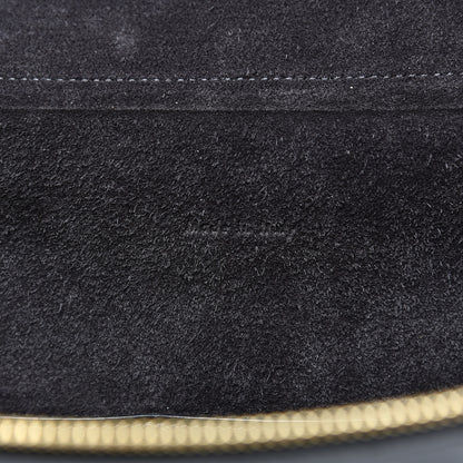 Celine Calfskin Crocodile Embossed Small Belt Bag Black 6 of 15