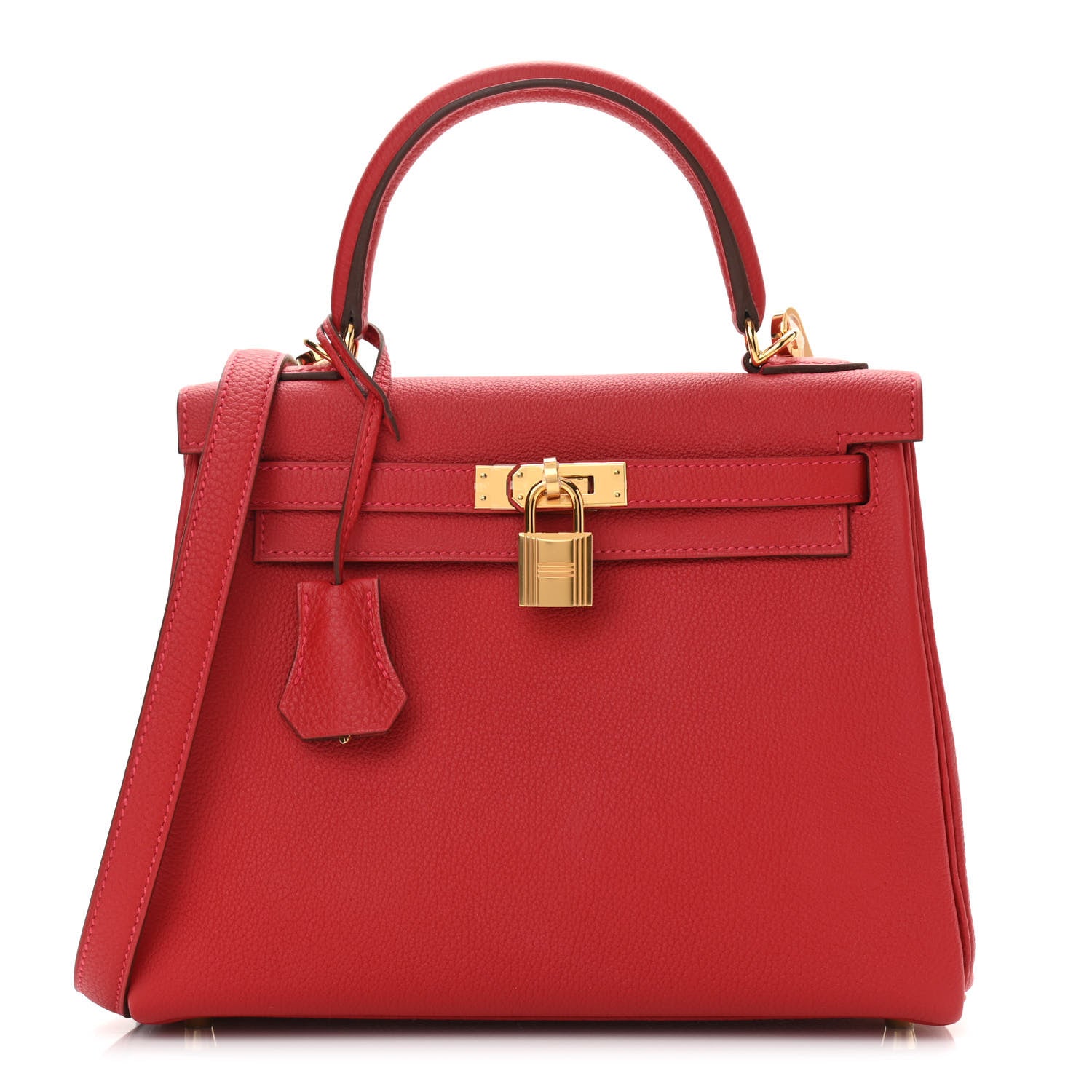 Hermes Togo Kelly Retourne 25 Rouge Casaque 1 of 11