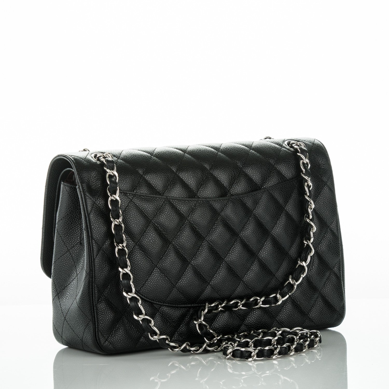 Chanel Caviar Quilted Jumbo Double Flap Black 3 of 8