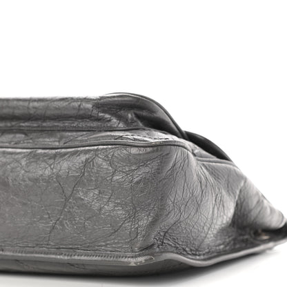 Saint Laurent Crinkled Calfskin Matelasse Monogram Large Niki Chain Satchel Storm 11 of 11