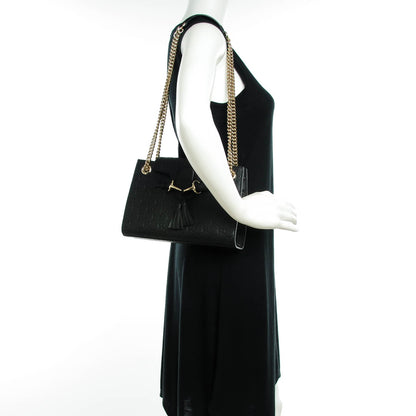 Gucci Guccissima Small Emily Shoulder Bag Black 2 of 7