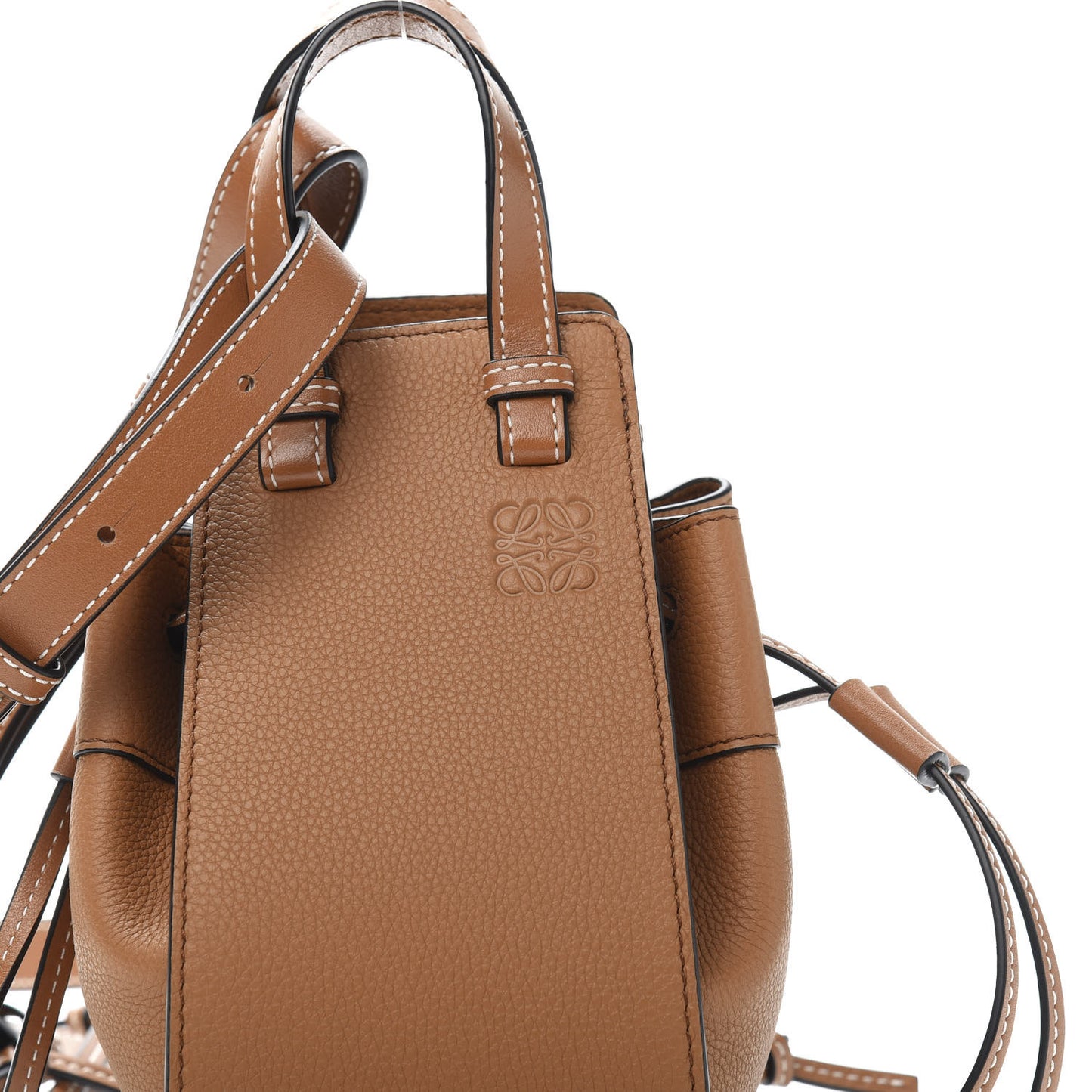 Calfskin Mini Hammock Shoulder Bag Tan