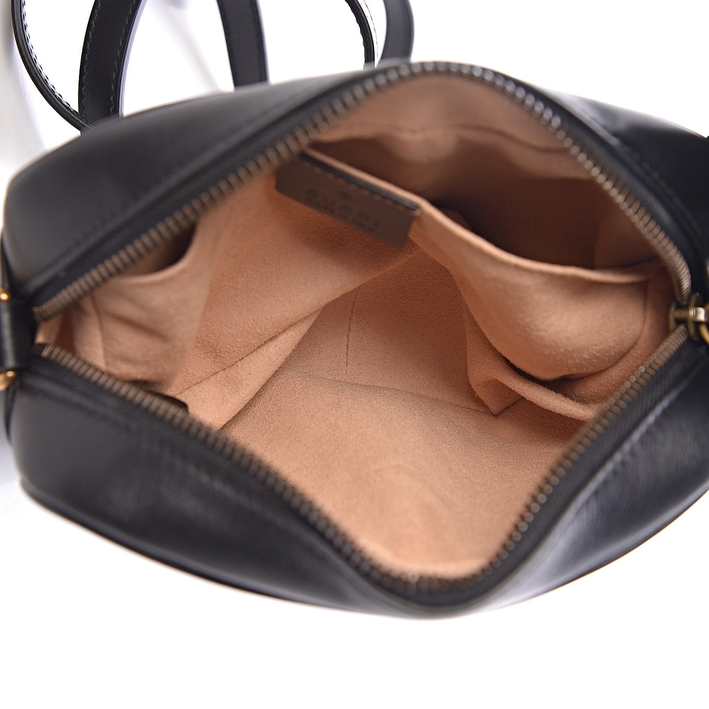 Calfskin Matelasse Mini GG Marmont Chain Shoulder Bag Black