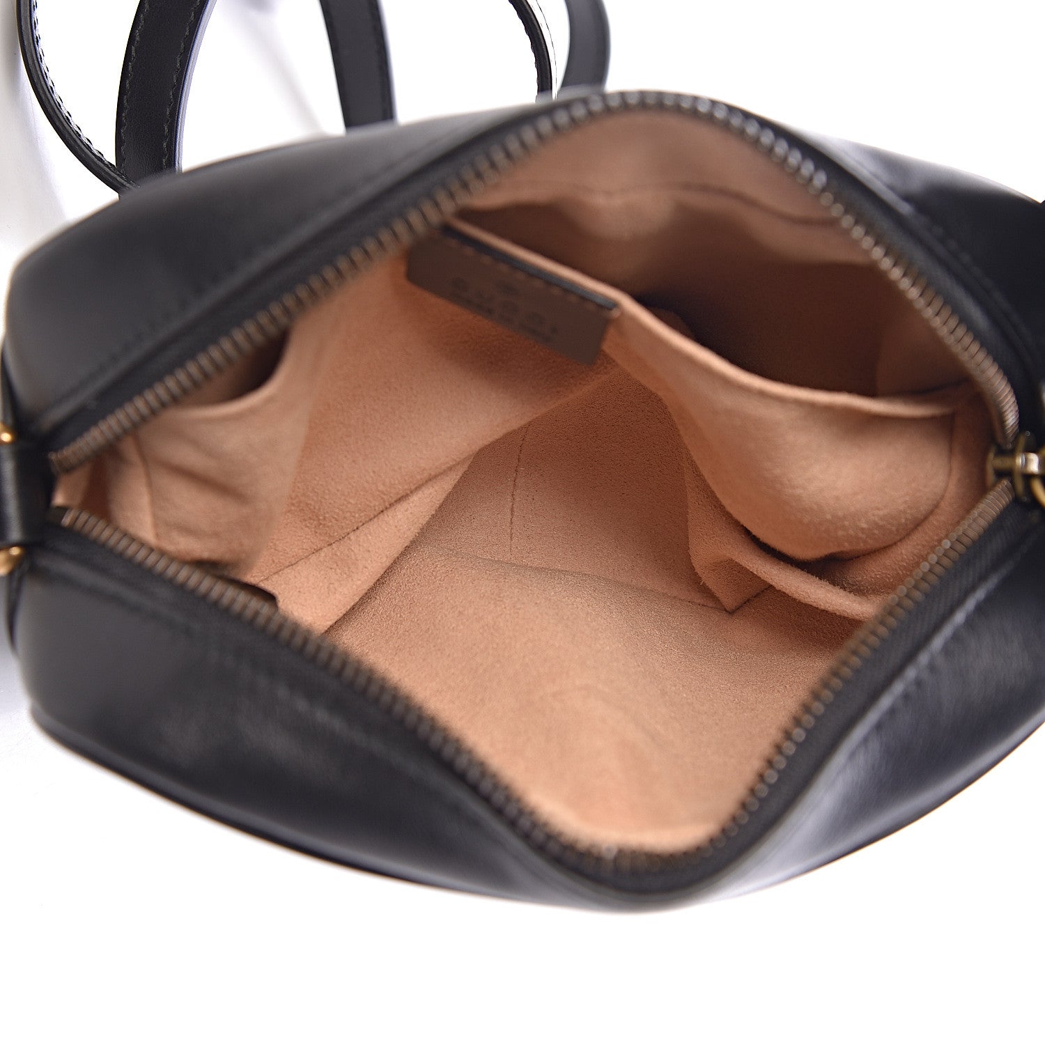 Gucci Calfskin Matelasse Mini GG Marmont Chain Shoulder Bag Black 5 of 10