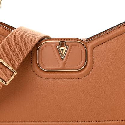 Valentino Garavani Calfskin Vlogo Shoulder Bag Almond Beige 7 of 9