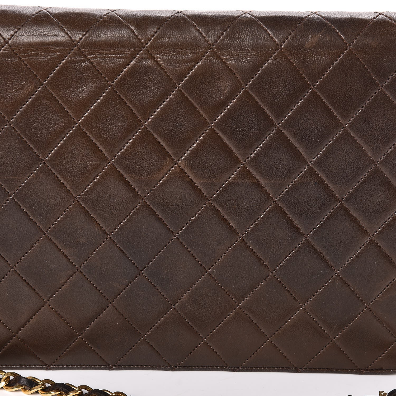 Chanel Lambskin Quilted Medium Single Flap Brown 10 of 15