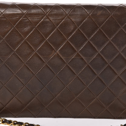 Chanel Lambskin Quilted Medium Single Flap Brown 10 of 15
