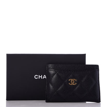 Chanel Caviar Quilted Card Holder Black 9 of 9
