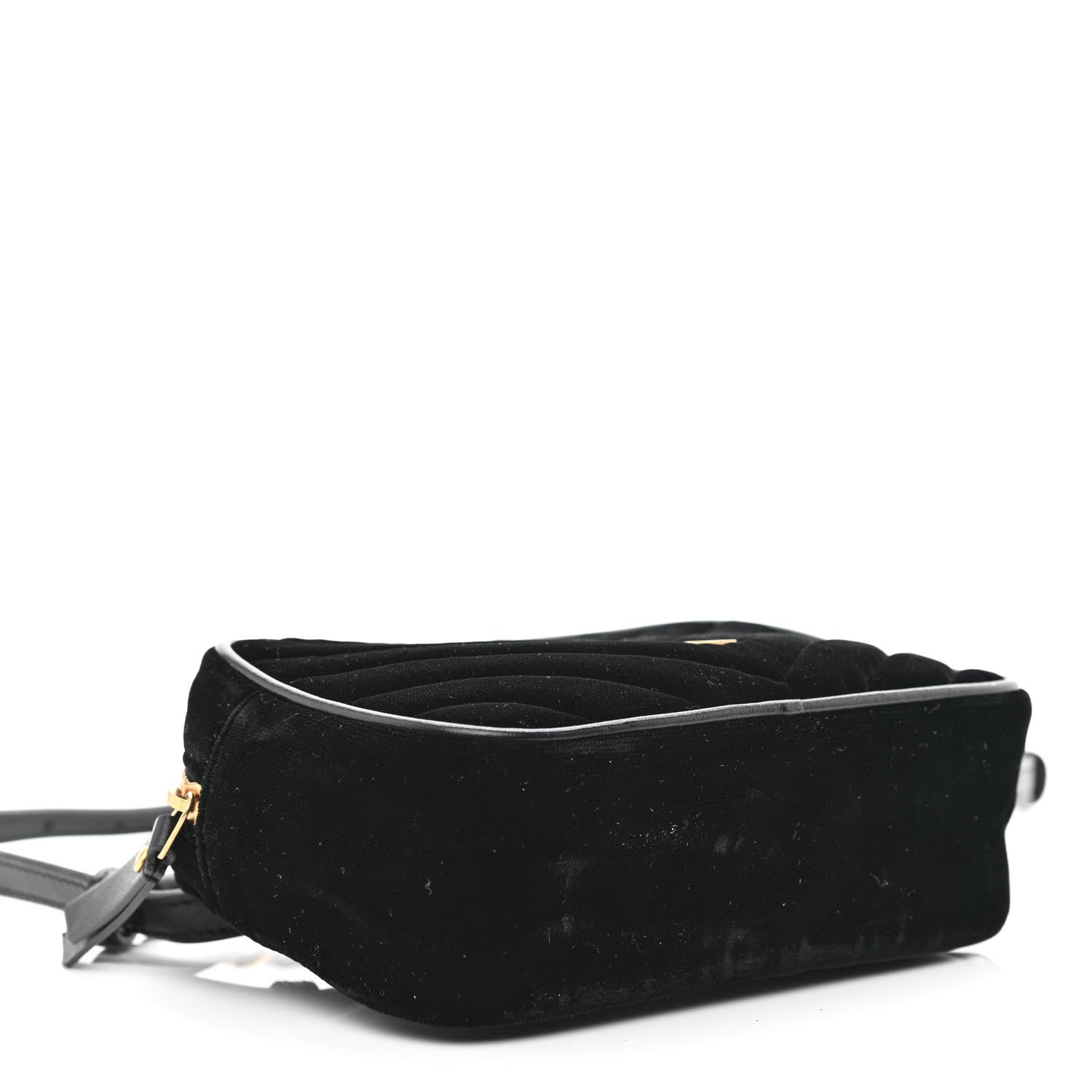 Saint Laurent Velour Matelasse Monogram Lou Belt Bag Black 4 of 10