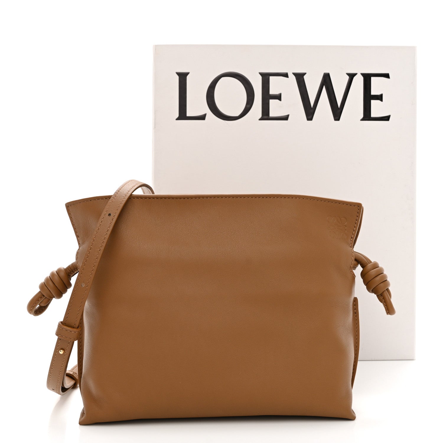 Loewe X SUNA FUJITA Nappa Flamenco Knot Clutch Brown 13 of 13