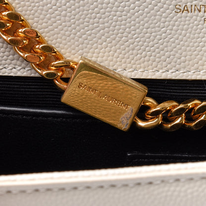 Saint Laurent Grain De Poudre Small Monogram Kate Satchel Crema Soft 11 of 12