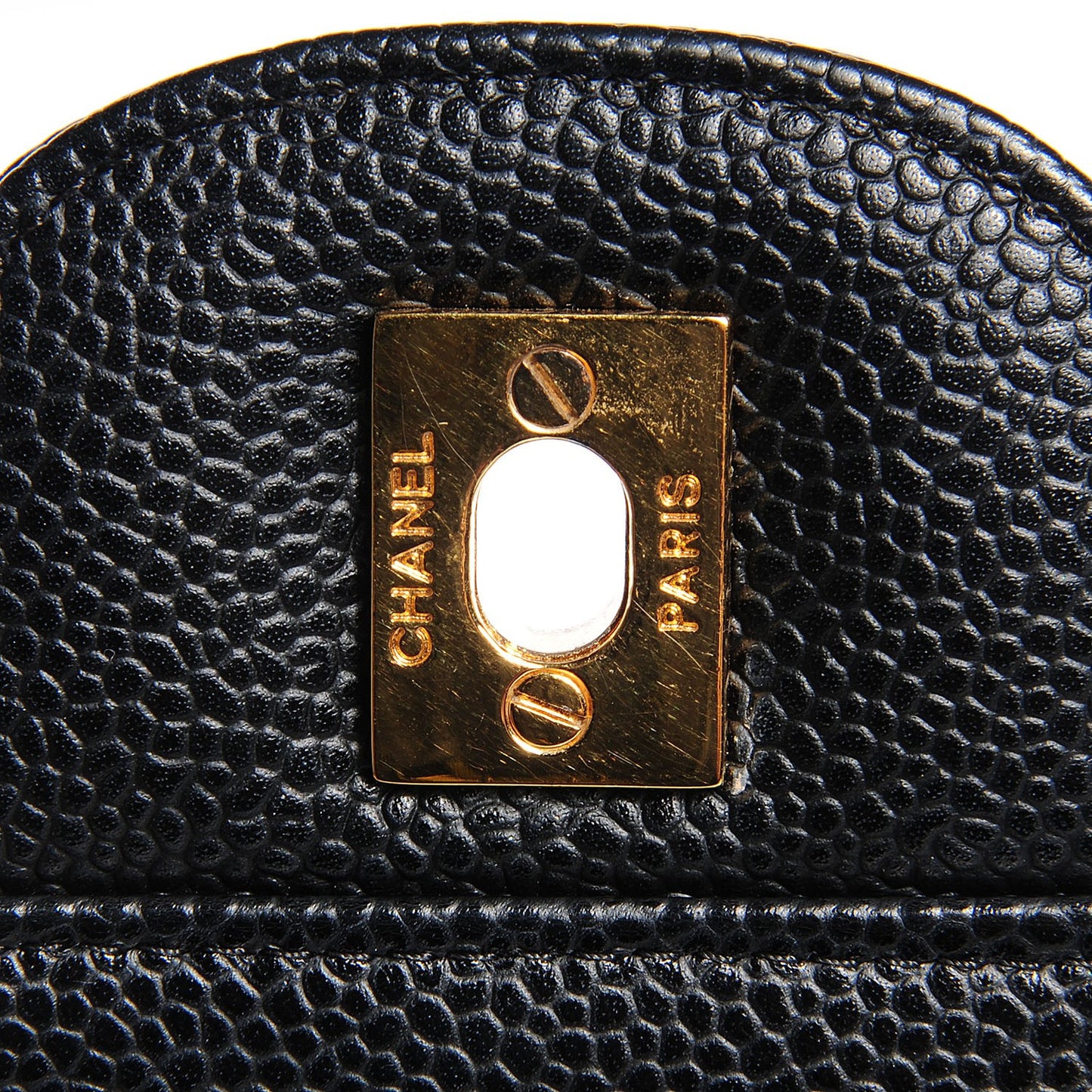 Caviar Jumbo Single Flap Black
