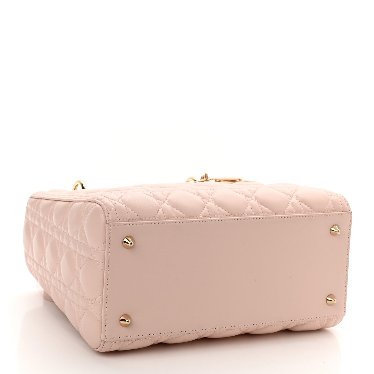 Lambskin Cannage Medium Lady Dior Light Pink
