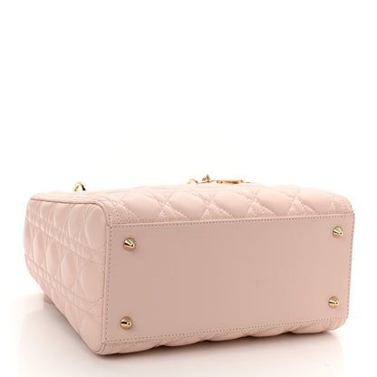 Christian Dior Lambskin Cannage Medium Lady Dior Light Pink 4 of 10