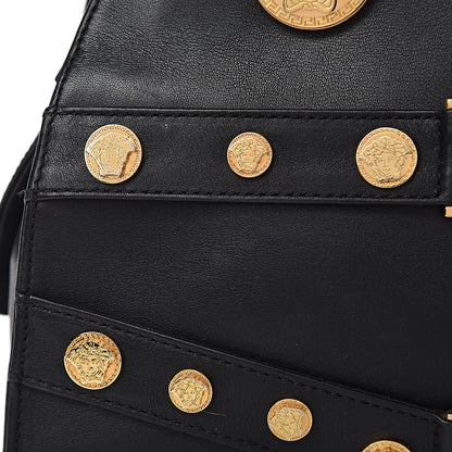 Versace Calfskin Medallion Tribute Bowling Bag Black 11 of 19