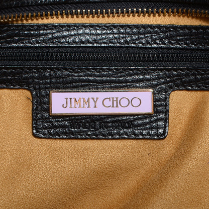 Jimmy Choo Textured Calfskin Blythe L Satchel Black 5 of 7