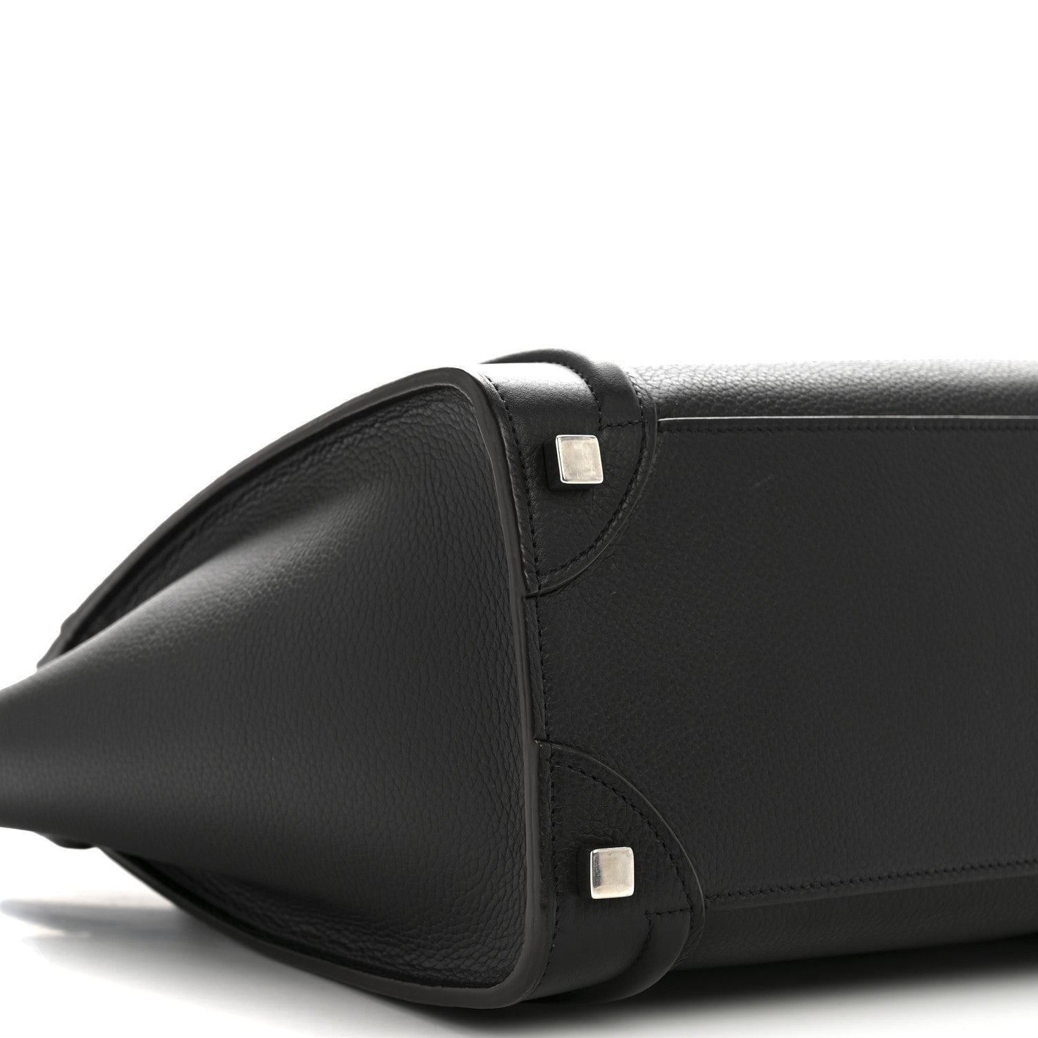 Celine Drummed Calfskin Micro Luggage Black 9 of 13