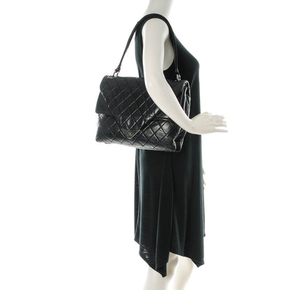 Chanel Lambskin Quilted Padded Envelope Flap Black 2 of 7