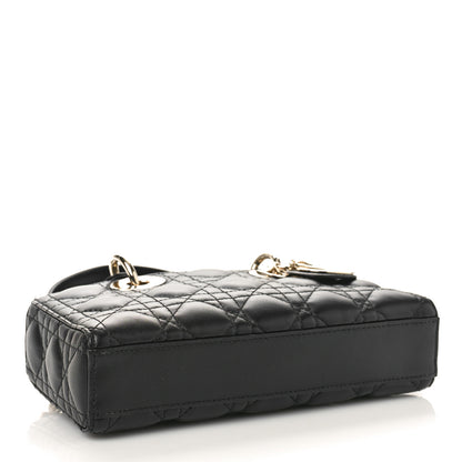 Christian Dior Lambskin Cannage Small Lady D-Joy Black 4 of 8