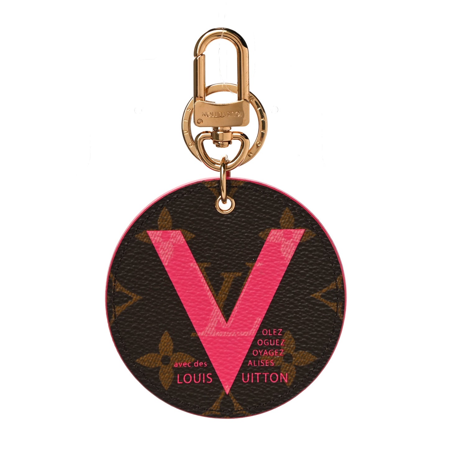 Monogram Illustre V Bag Charm Key Ring Grenade