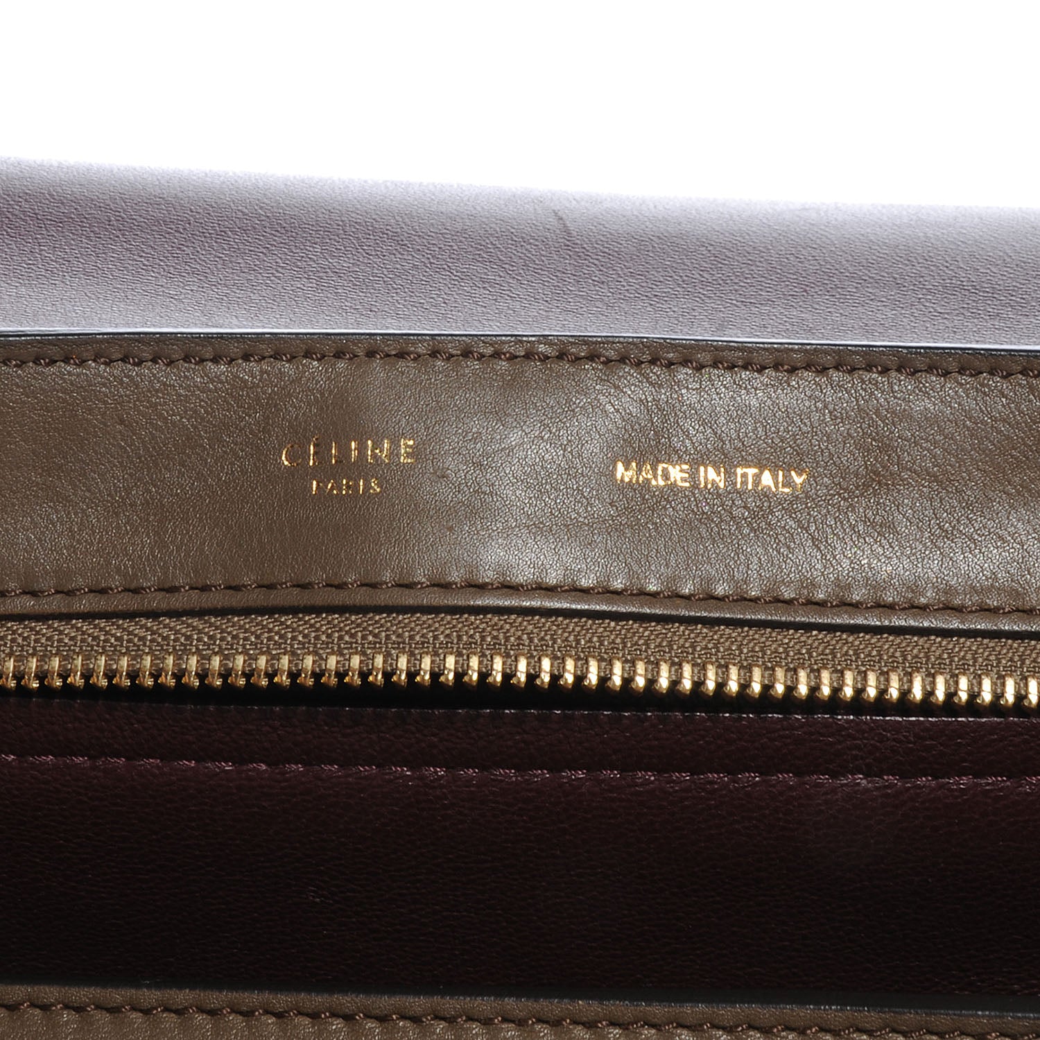 Celine Calfskin and Suede Small Tri-Color Trapeze Black 7 of 11