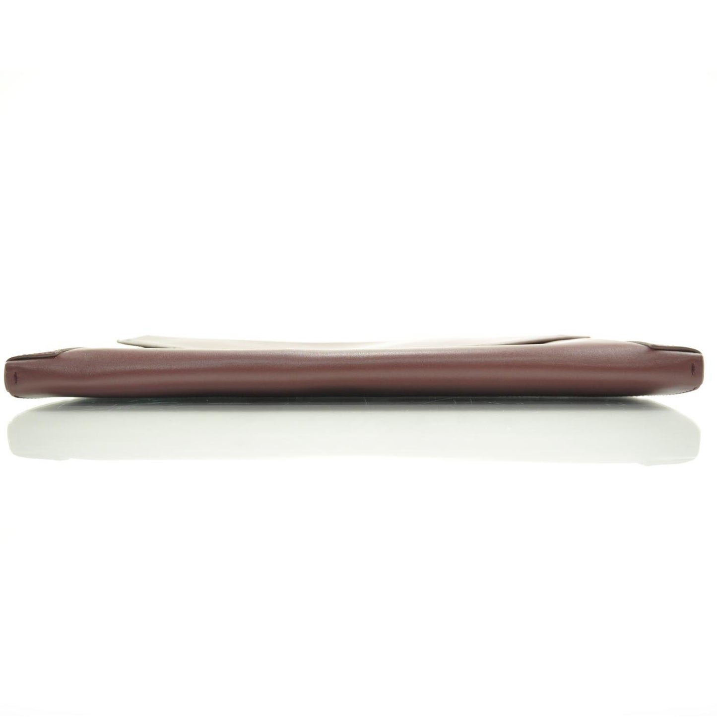 Nappa Leather Miss Sartorial Envelope Clutch Bordeaux