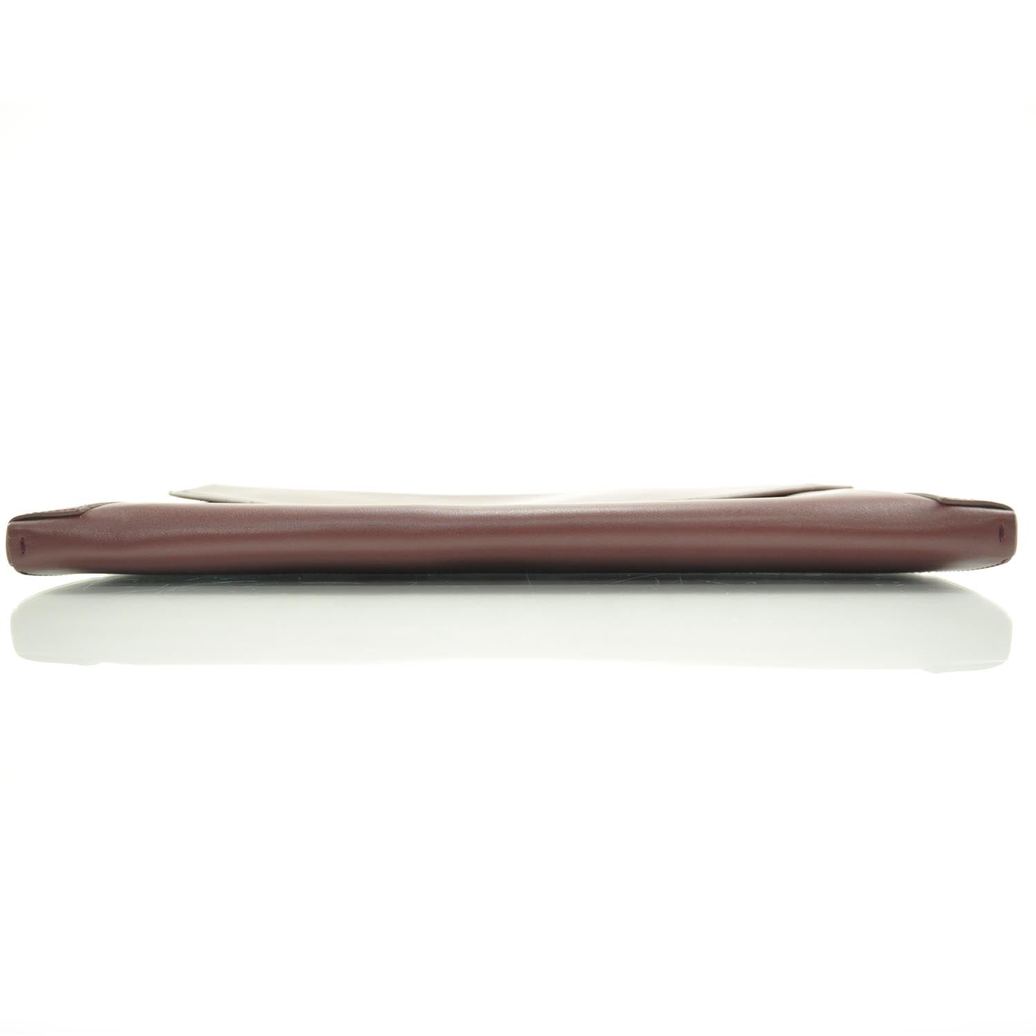 Lanvin Nappa Leather Miss Sartorial Envelope Clutch Bordeaux 5 of 9