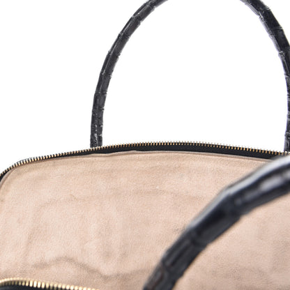 Nancy Gonzalez Crocodile Top Handle Tote Black 13 of 25