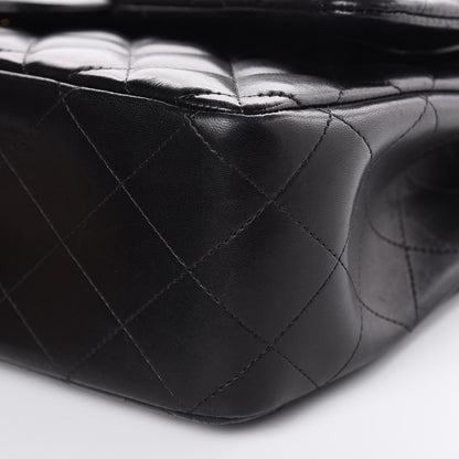 Chanel Lambskin Quilted Jumbo Double Flap Black 9 of 16