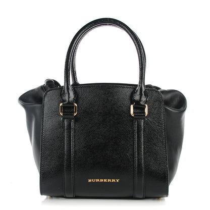 Burberry Patent Calfskin Small Dinton Tote Black 1 of 10